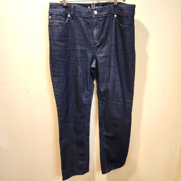 PLATINUM CHICO'S Blue jeans size 1 - Picture 1 of 13